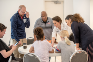 Abby Rainieri works with a group in an Educational Visioning Session.
